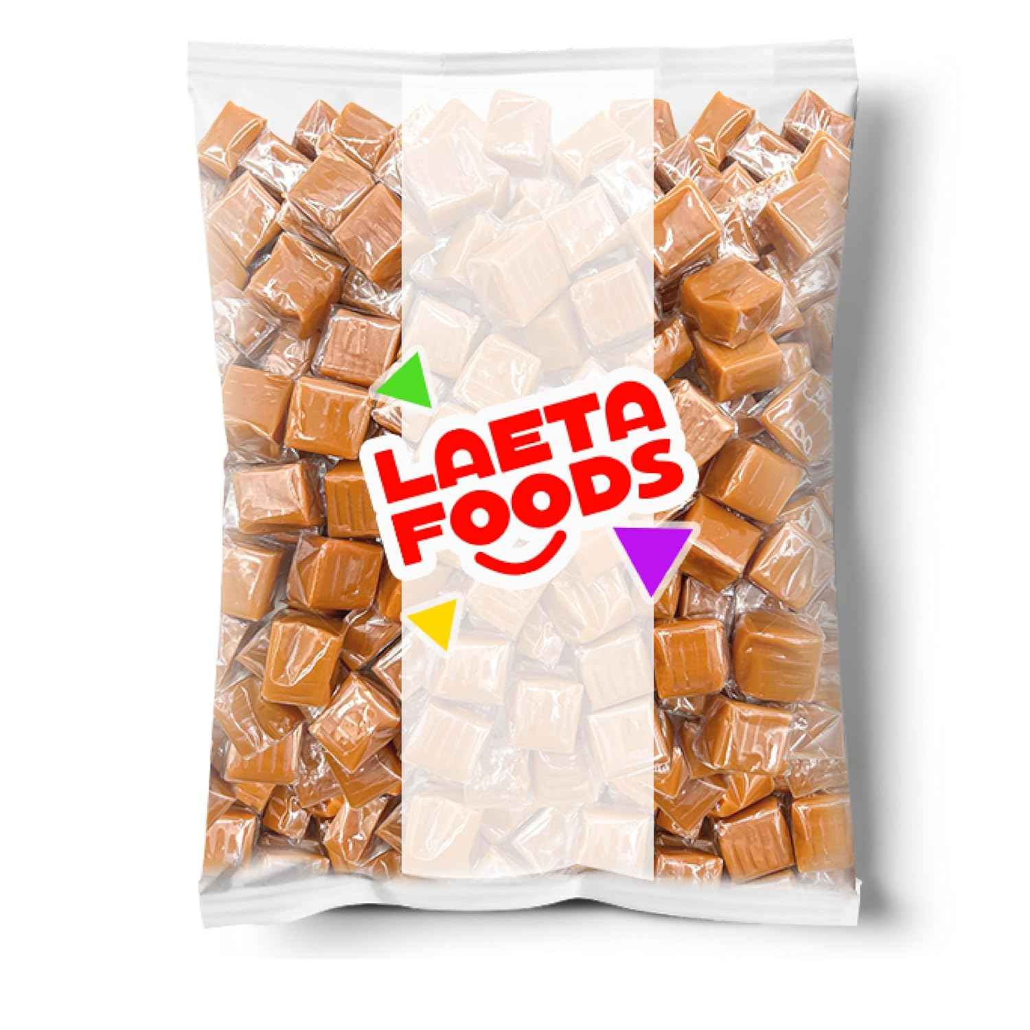 Caramel Cubes Candy – Picnic and Outdoor Party Treat, Bulk Vanilla Caramels That Travel Well in a Cooler
