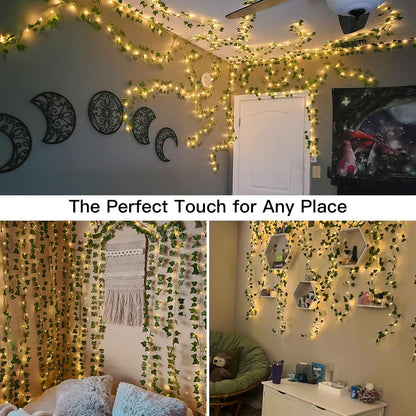 available in two leaf styles (ivy or pothos) and two power formats (usb or plug-in)