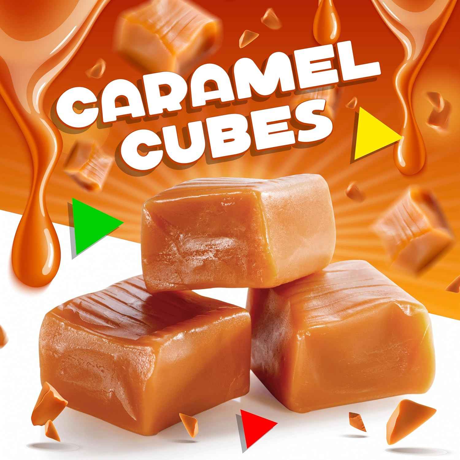 Caramel Cubes Candy – Picnic and Outdoor Party Treat, Bulk Vanilla Caramels That Travel Well in a Cooler
