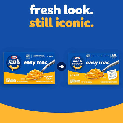 Kraft Easy Mac Single-Serve Mac & Cheese – 3.5 Min Desk Lunch for Remote Workers