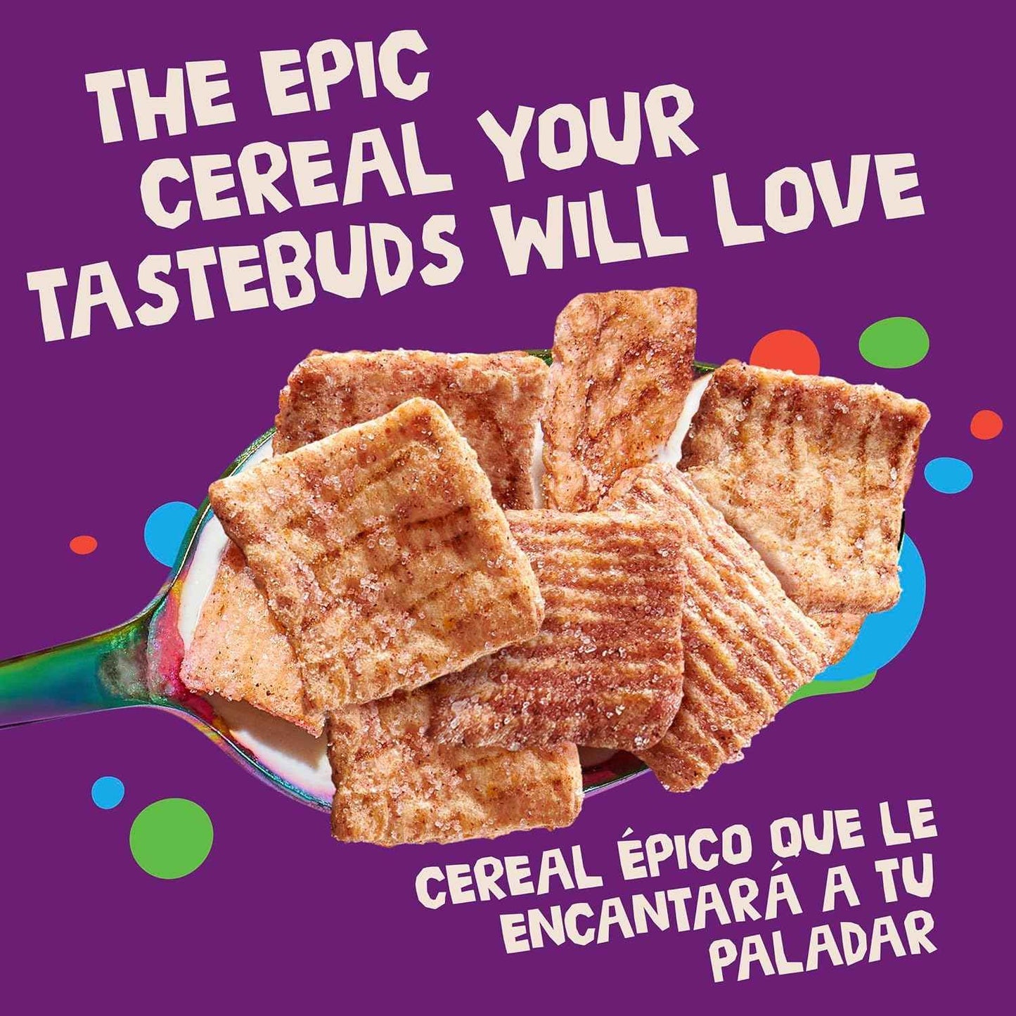 Cinnamon Toast Crunch Crispy Strawberry Cereal for Family Breakfast and Pantry Storage