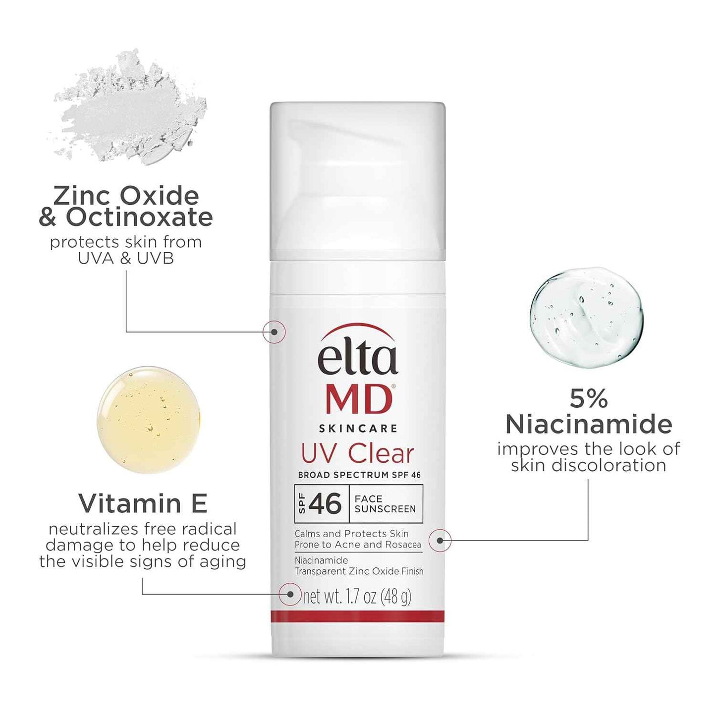 EltaMD UV Clear Face Sunscreen SPF 46 – Morning Self-Care Ritual for Sensitive, Acne-Prone Skin