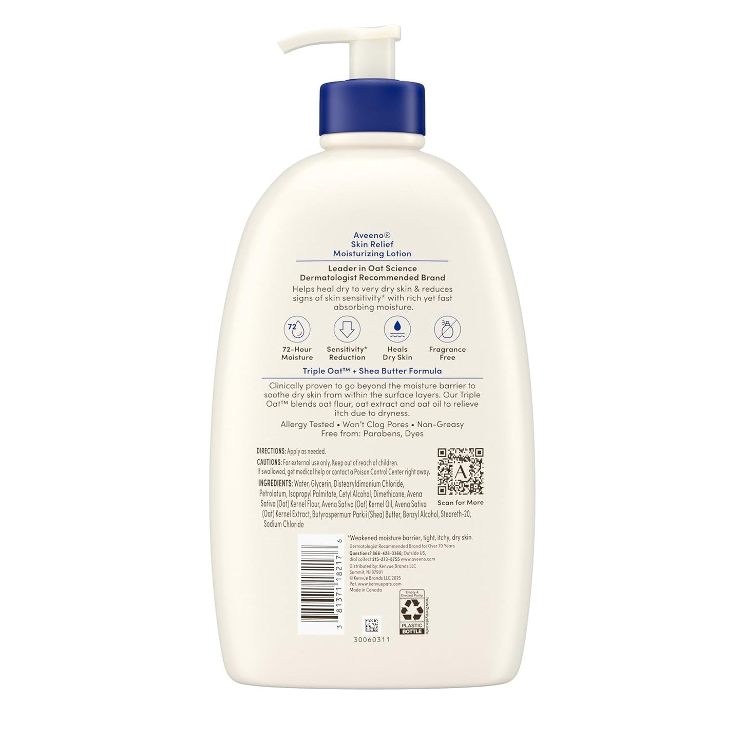 Aveeno Skin Relief Moisturizing Lotion – Calming Post-Shower Ritual for Very Dry Sensitive Skin