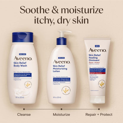 Aveeno Skin Relief Moisturizing Lotion – Calming Post-Shower Ritual for Very Dry Sensitive Skin