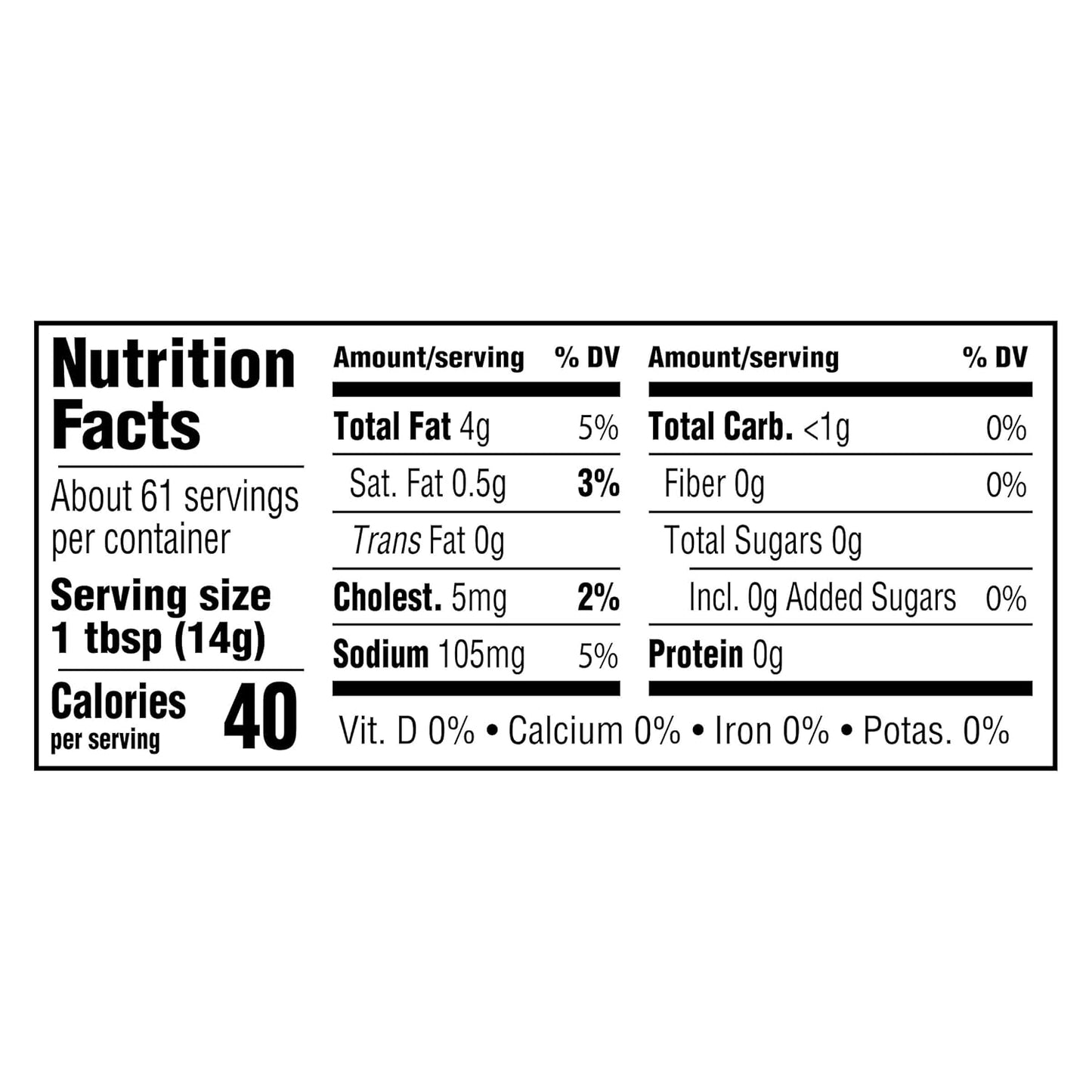 avocado oil as the primary oil instead of soybean or canola