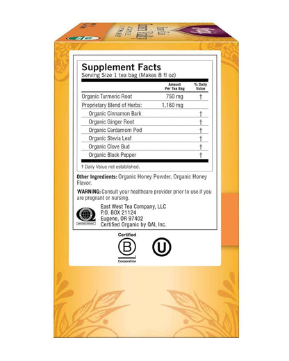 Yogi Tea Honey Chai Turmeric Vitality – Caffeine-Free Focus Brew for Home Office and Long Study Sessions