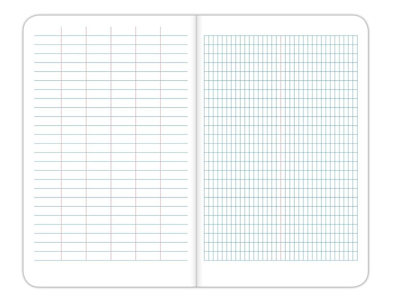 Elan_Publishing_Company_-_E64-8x4S_Org_SewnField_Surveying_Book_4_5/8_x_7_1/4_Orange_Stiff_Cover