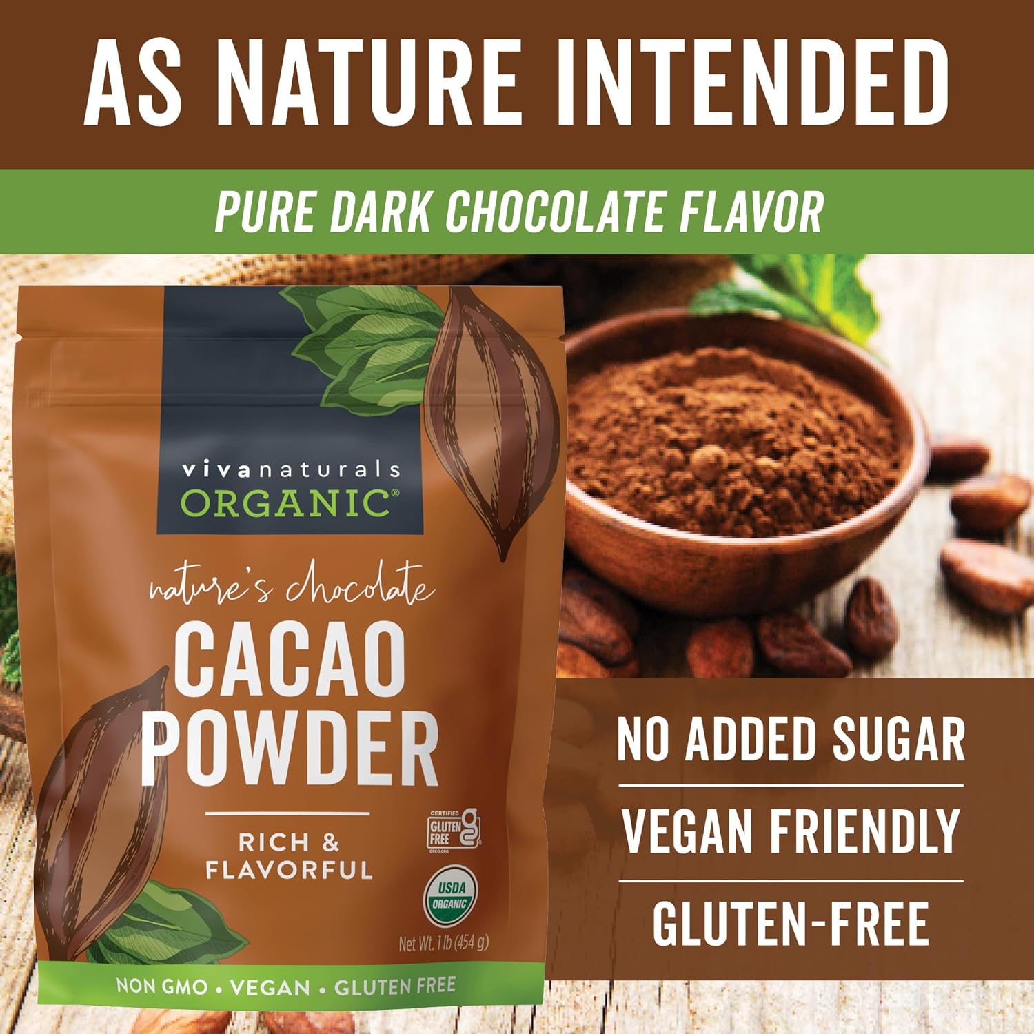 Viva_Naturals_Organic_Cacao_Powder,_1lb_-_Unsweetened_Cacao_Powder_With_Rich_Dark_Chocolate_Flavor,_Non-GMO,_Certified_Vegan_&_Gluten-Free,_454_g