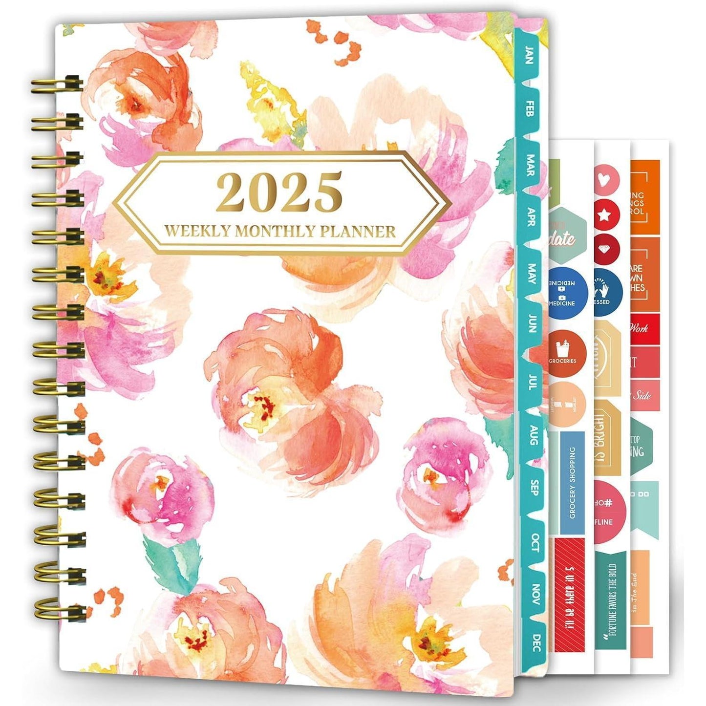 2025_Planner,_12-Month_Daily_Weekly_Monthly_Planner_from_JAN.2025_to_DEC.2025,_8.4_in_X_6_in,_Spiral_Planner_Notebook_with_Stickers,_Elastic_Closure,_Inner_Pocket