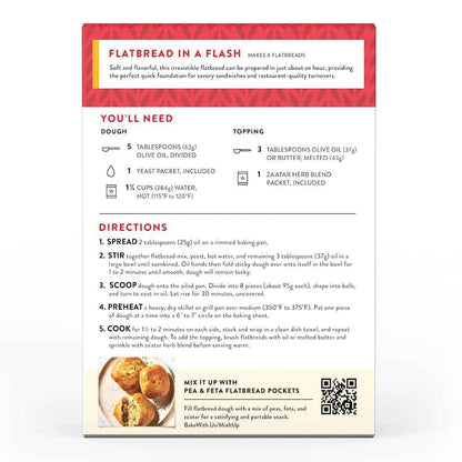 King Arthur Baking Company Flatbread Mix Kit – Premium Housewarming Gift for Foodie Friends, Ready in 1 Hour
