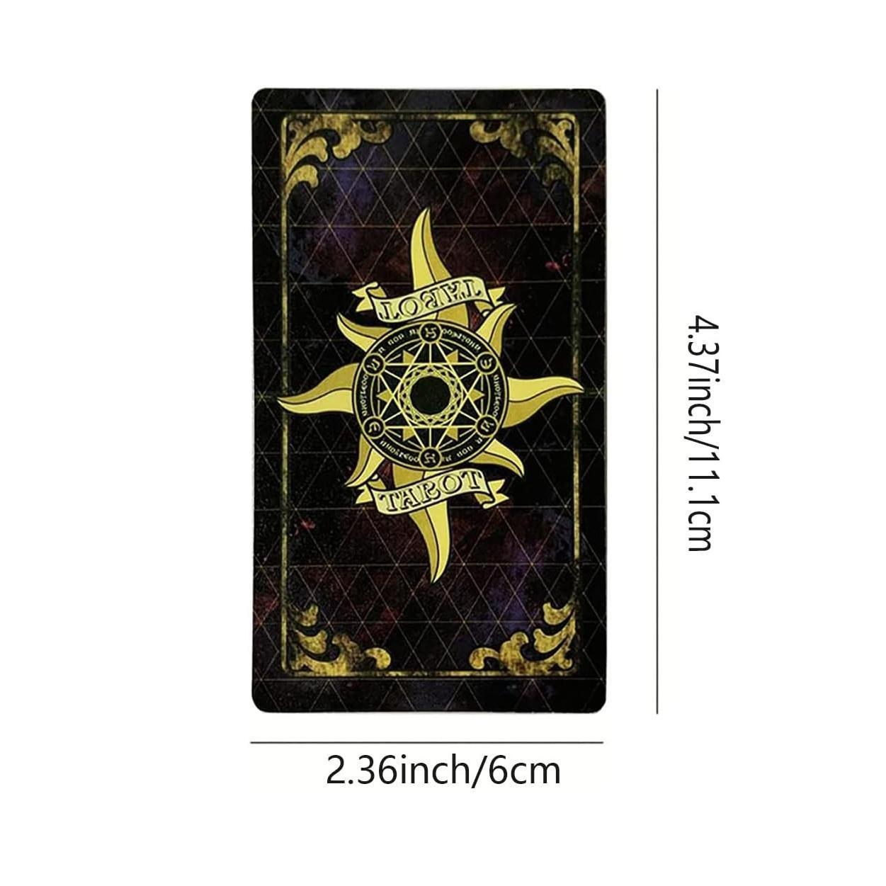 Tarot_Cards_Set_of_78_Surface_Laser_Cards_with_English_Instructions_Book_for_Beginners_(English_Edition)