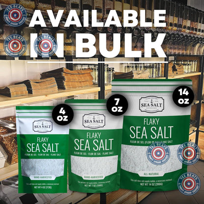 Baja Fleur de Sel Flake Salt, 7 oz Resealable Bag – Unrefined Mineral Salt for Clean Pantry Meal Prep