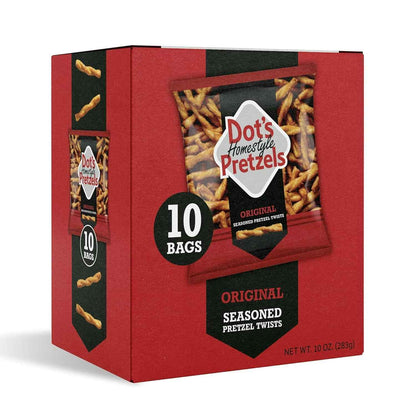 Dot's Pretzels BBQ Pretzel Snacks – Resealable Travel Bag for Camping and Picnics