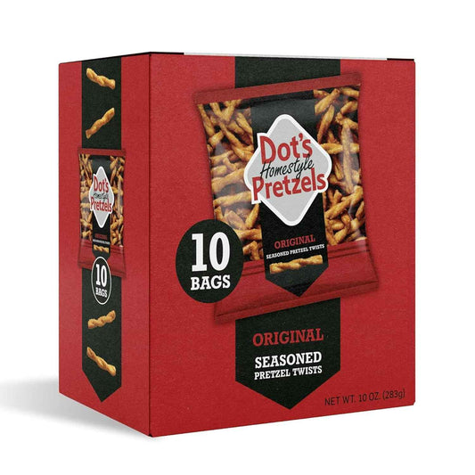 Dot's Pretzels BBQ Pretzel Snacks – Resealable Travel Bag for Camping and Picnics