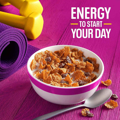Kellogg's Raisin Bran Cereal for Digestive Wellness Routines, 26% Daily Fiber Breakfast Bowl Staple