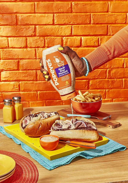 Popeyes Mardi Gras Mustard Dipping Sauce – Festive Birthday Gift for Mom Who Loves Bold Cajun Flavor