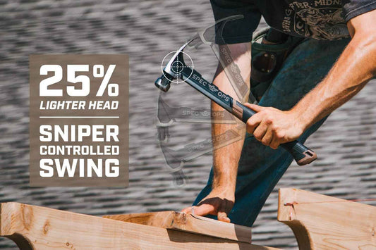 Spec Ops Tools Framing Hammer, 22 oz MIL-SPEC Construction for Outdoor Deck and Fence Builds