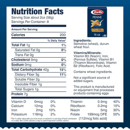 Barilla Penne Pasta, 16 oz Box – Thoughtful Pantry Gift for College Students Living on Their Own