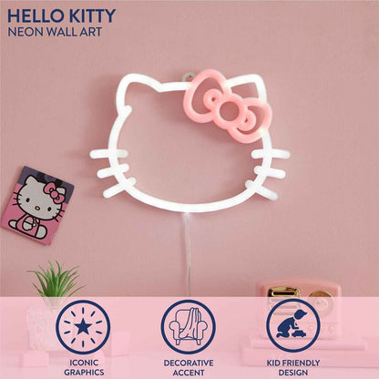 Idea Nuova Character LED Neon Wall Light – Trendy Bedroom Wall Décor Accent for Kids, Tweens, and Dorm Rooms