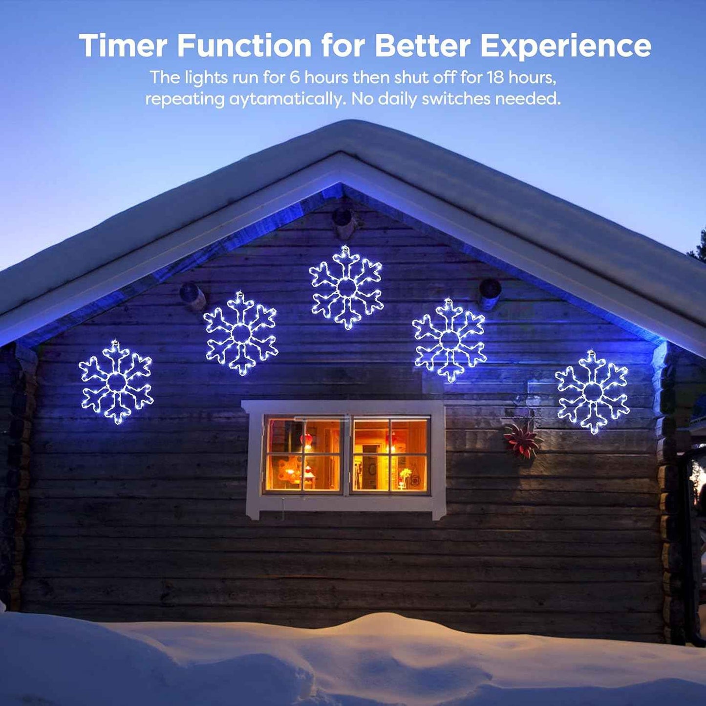 BlcTec 2-Pack Snowflake Lights – Affordable Christmas Gift for Neighbors and Teachers