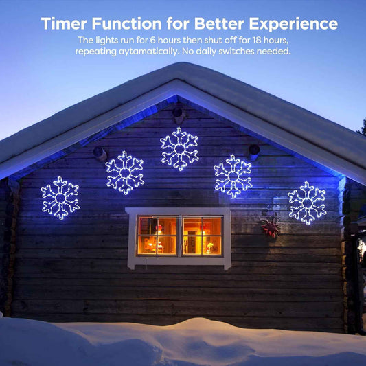 BlcTec 2-Pack Snowflake Lights – Affordable Christmas Gift for Neighbors and Teachers