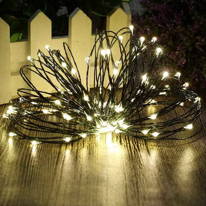 LumioGlow Starry String Lights – Thoughtful Birthday Gift for Her, Aesthetic Warm White Bedroom Decor with Timer