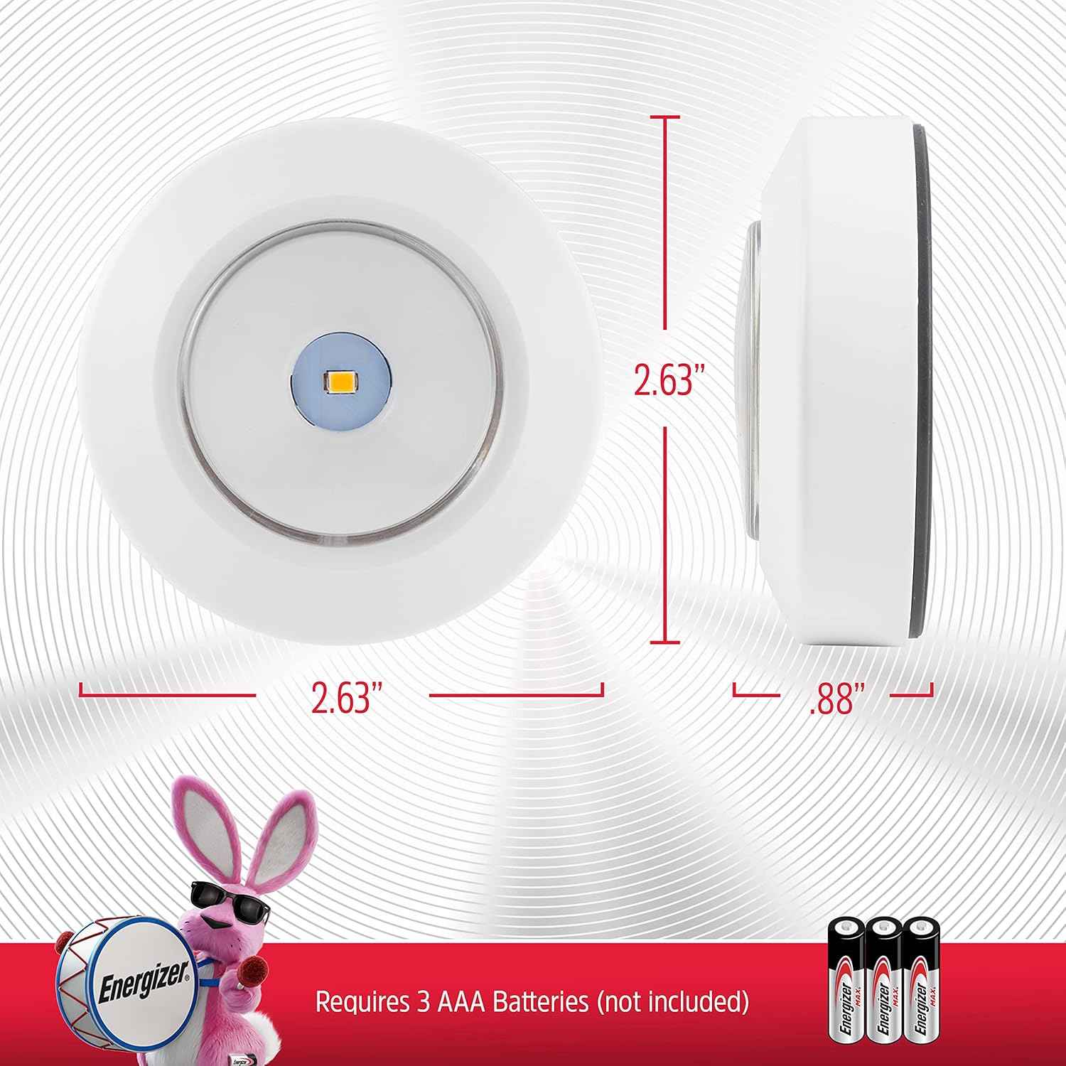 Energizer LED Puck Lights – Cozy Under-Cabinet Glow for Modern Kitchens and Living Rooms
