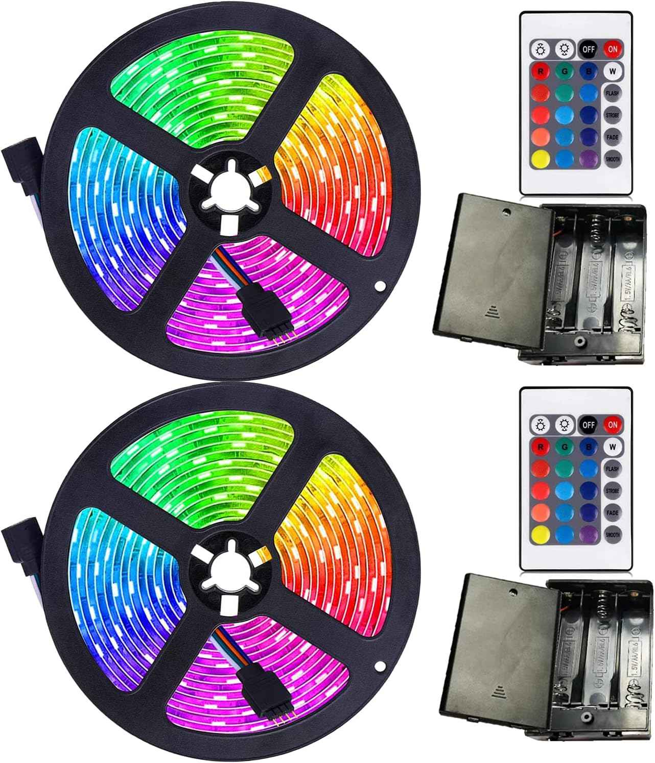 111111 Battery Powered LED Strip Lights – Cool-to-Touch Kids Room & Nursery Accent Lighting