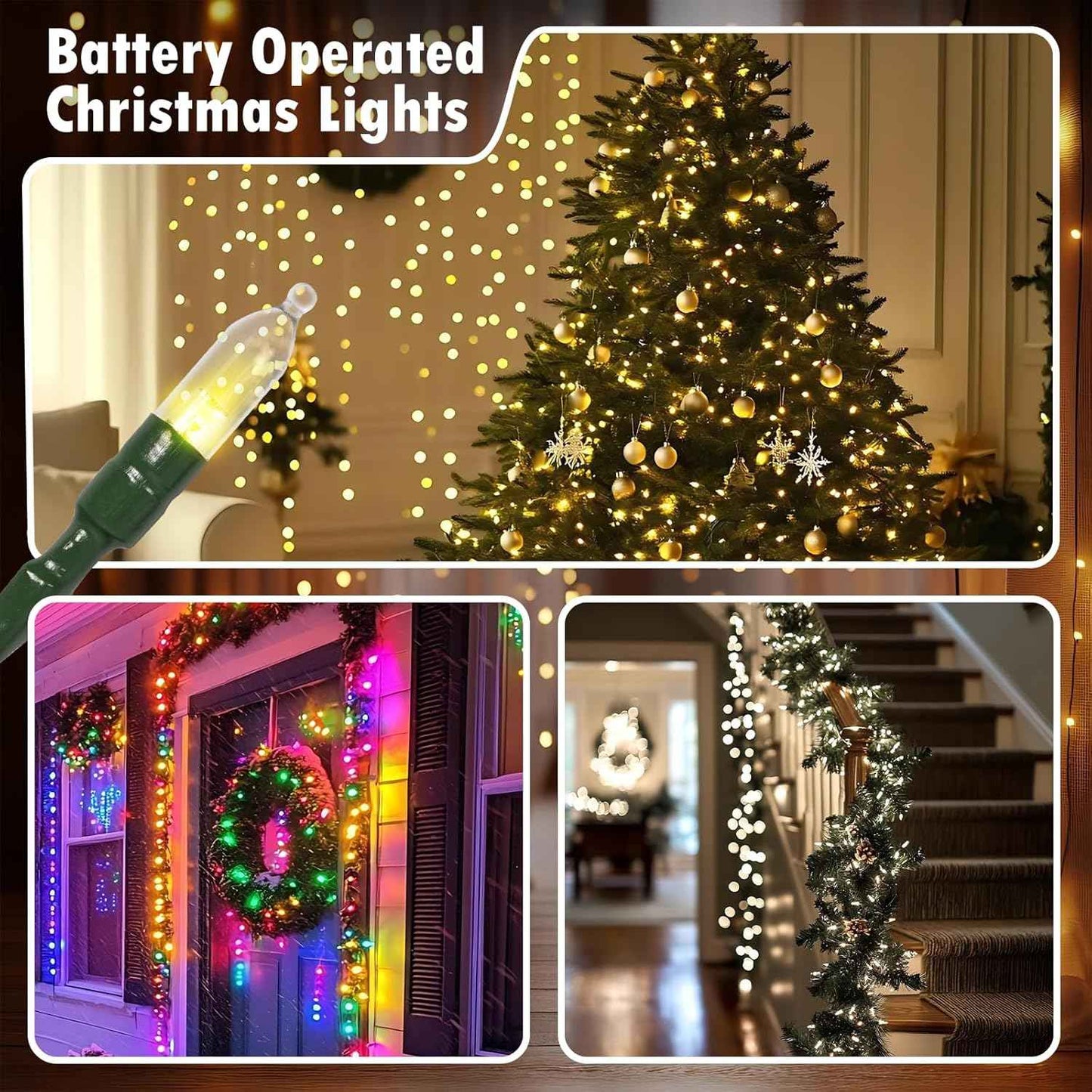 Lumicharm Battery String Lights – Thoughtful Housewarming Gift for Her, 18ft Warm White Decor with Timer