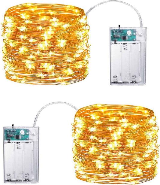 Joomer LED Fairy Lights Battery Operated – Flameless Cool-to-Touch String Lights for Safe Indoor Decor