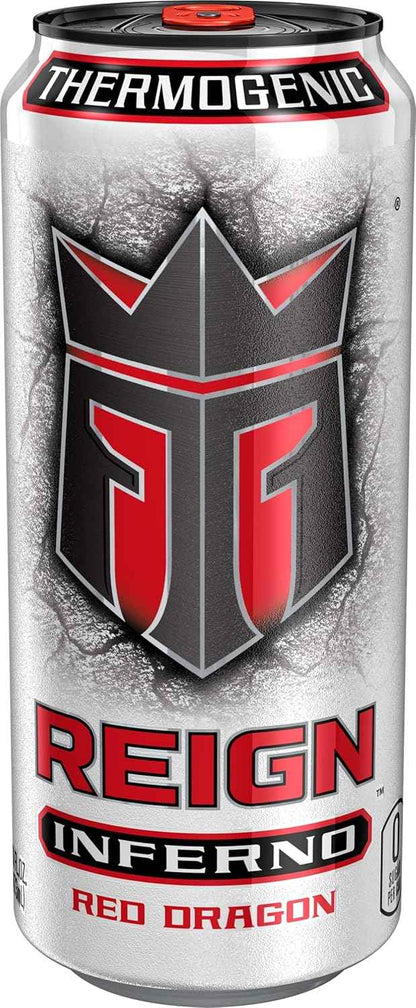Reign Inferno Red Dragon Thermogenic Fuel – Portable Energy Drink for Running Trails and Outdoor HIIT Sessions