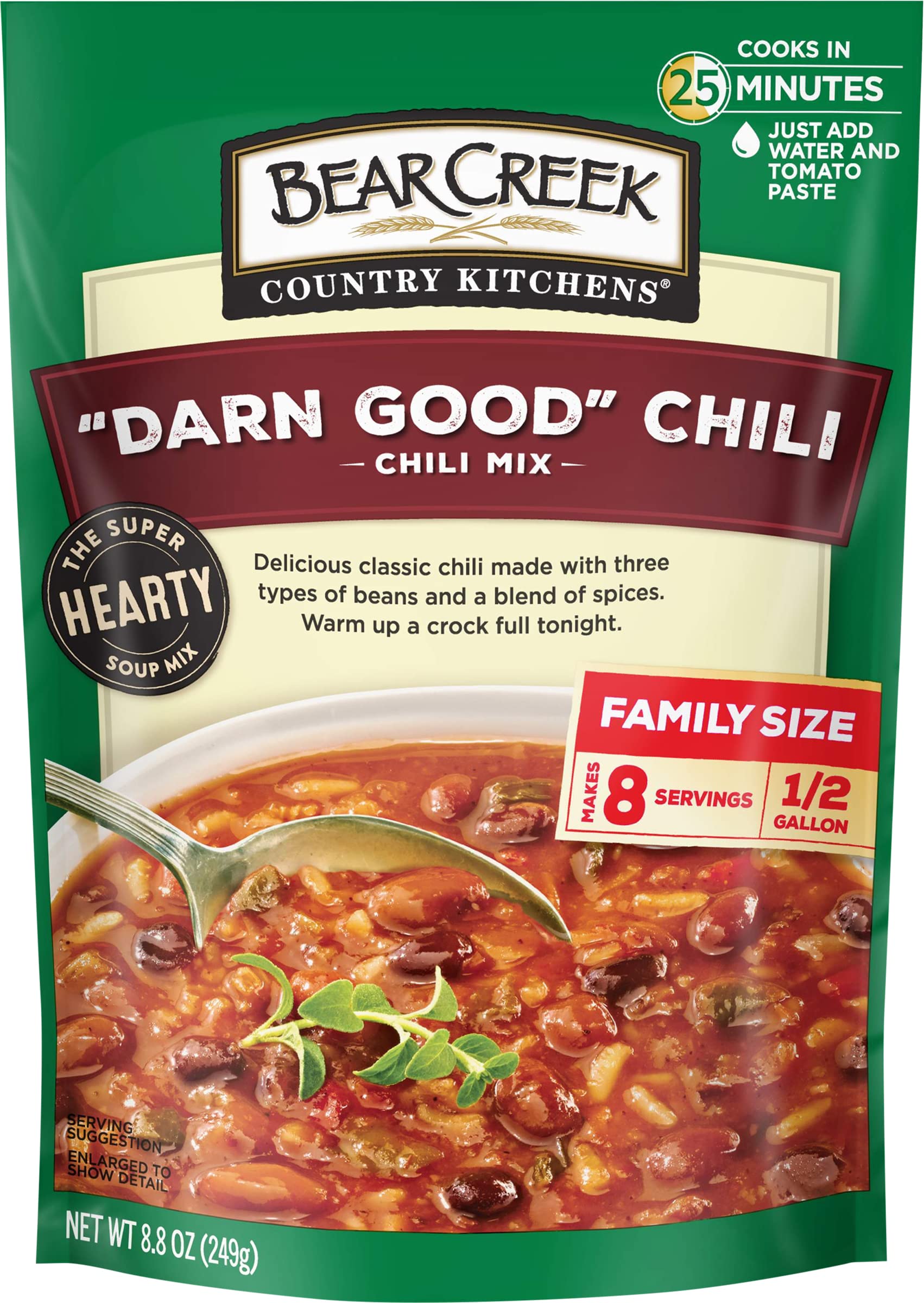 Bear Creek Tortilla Soup Mix – 15-Minute Weekday Meal Solution for Busy Home Cooks, 8 Servings