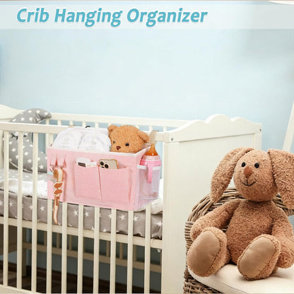 Bed Rail Organizer – Less-Is-More Nightstand Alternative in Grey, White, and Black