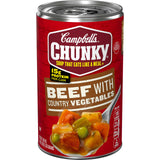 Campbell's Chunky Soup with Country Vegetables – Filling Lunch for College Students and Dorm Life, 18.8 Oz