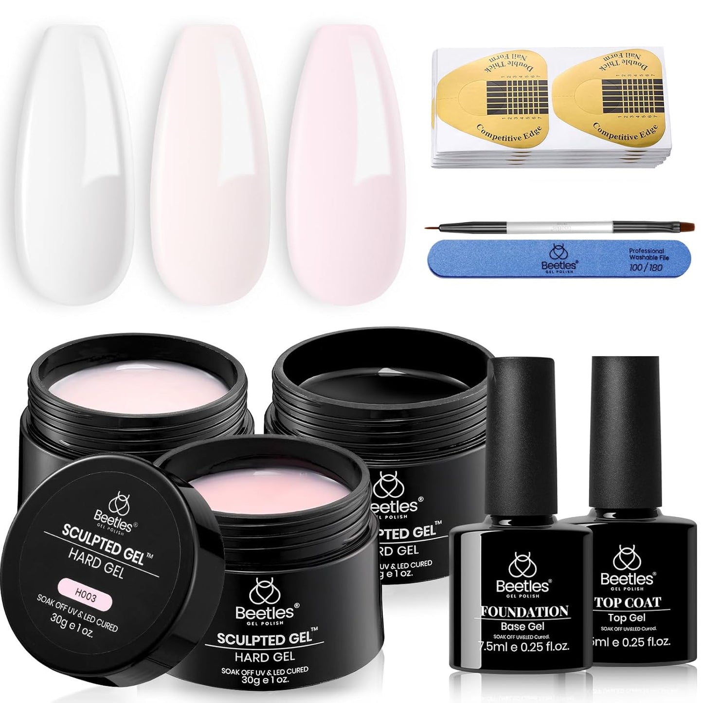 Beetles 9-in-1 Nail Builder Gel Set – Thoughtful Mother's Day Gift for Women Who Love At-Home Manicures