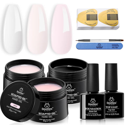 Beetles 9-in-1 Nail Builder Gel Set – Thoughtful Mother's Day Gift for Women Who Love At-Home Manicures
