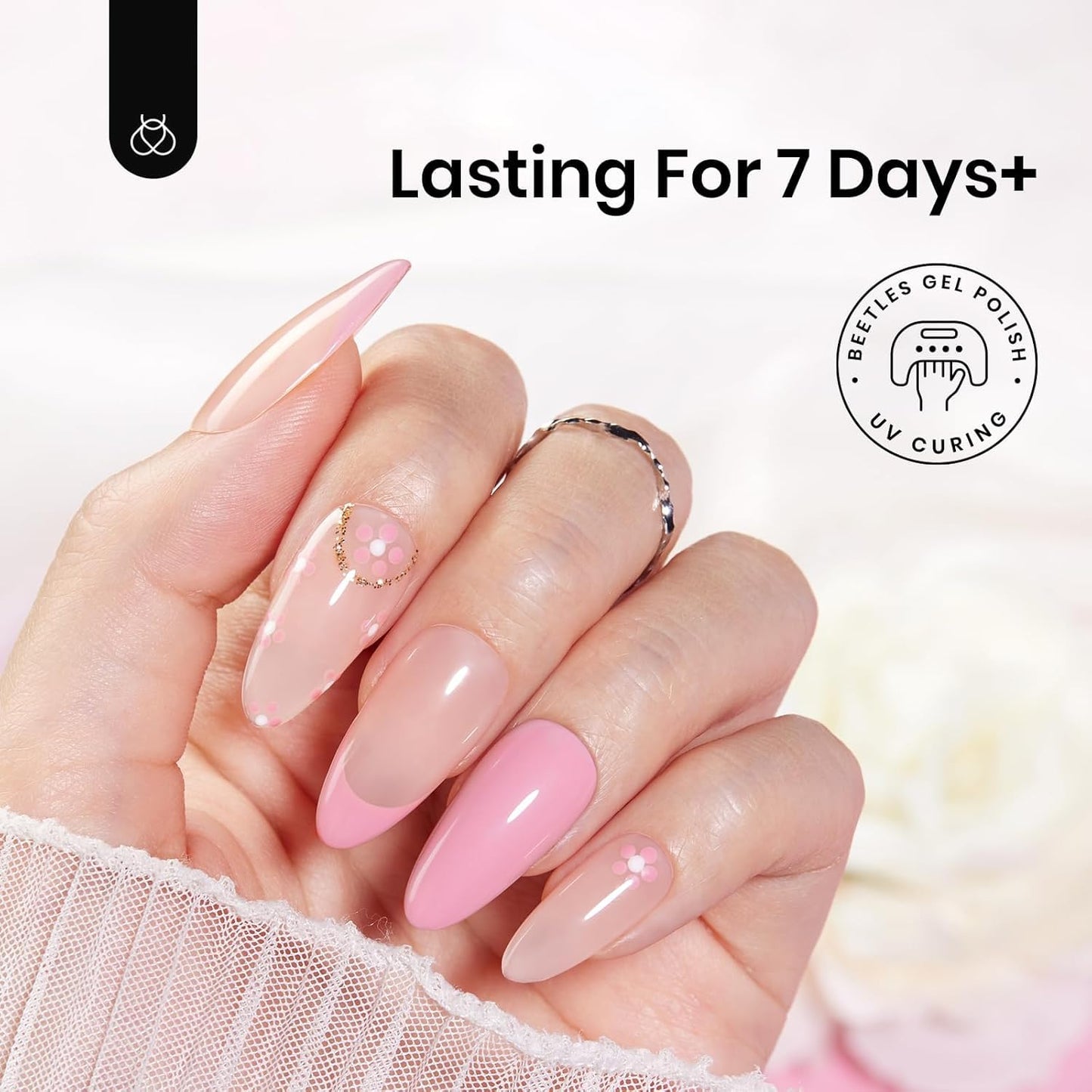 Beetles Peel Off Gel Base Coat for Quick Manicure Change Between Meetings, 10-Minute Removal