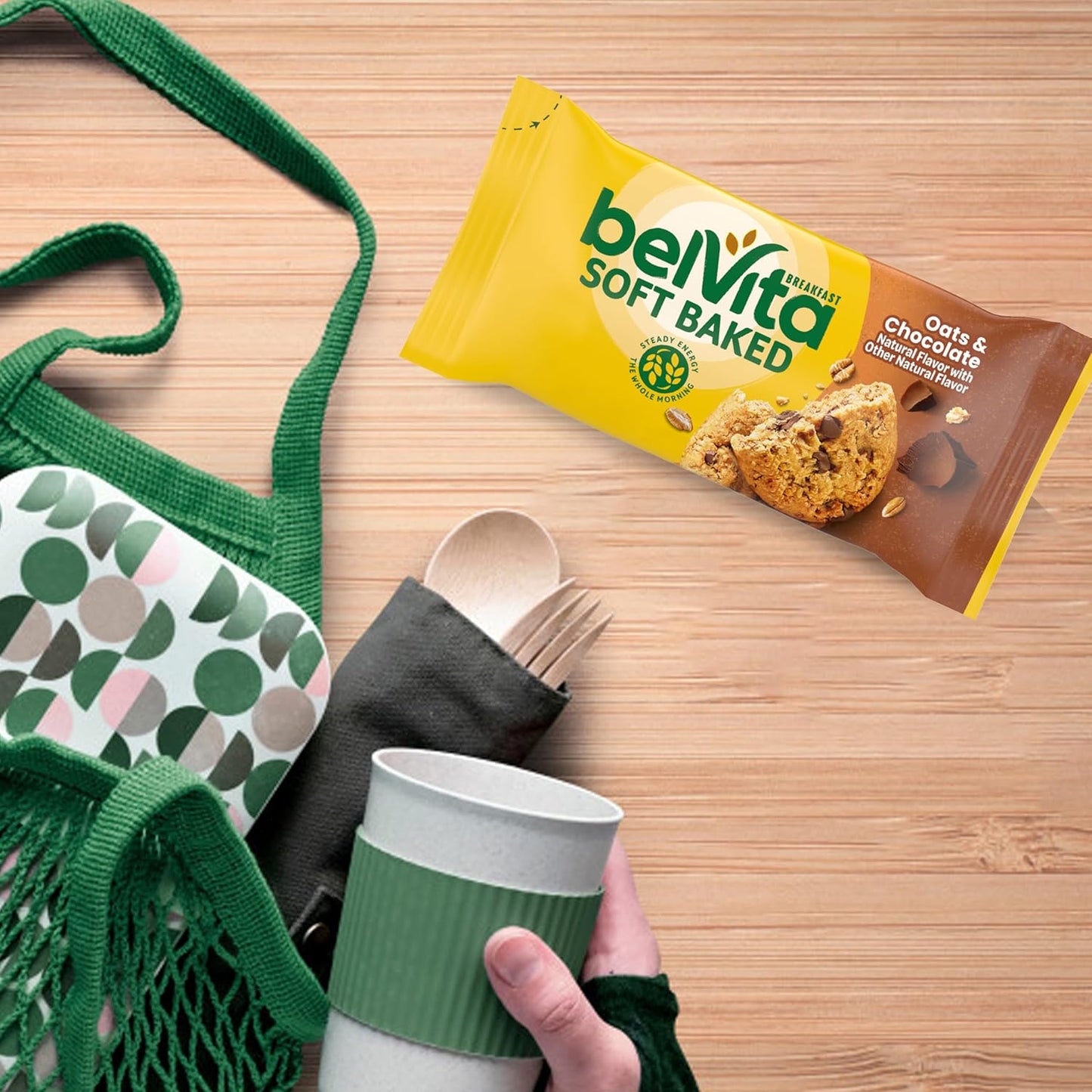 belVita Banana Bread & Oats & Chocolate Biscuit Bars – Portable Mid-Morning Desk Snack to Beat the 10am Crash