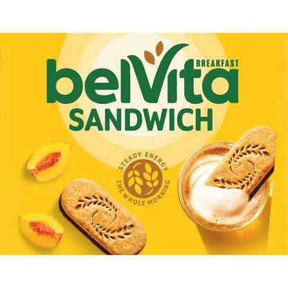 belVita Dark Chocolate Creme Sandwiches – Commute-Friendly Steady Energy for Busy Workdays, 12-Pack Value Box