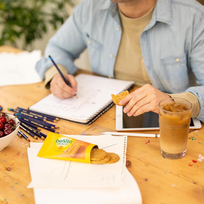 belVita Golden Oat Breakfast Bars 12-Pack — Slow-Release Carbs to Power Workdays and Pre-Meeting Focus