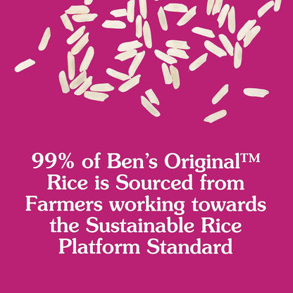 BEN'S ORIGINAL Long Grain White Rice, 5 lb Bag – Family-Sized Side for Kid-Friendly Lunchbox Packing and Dinner Plates