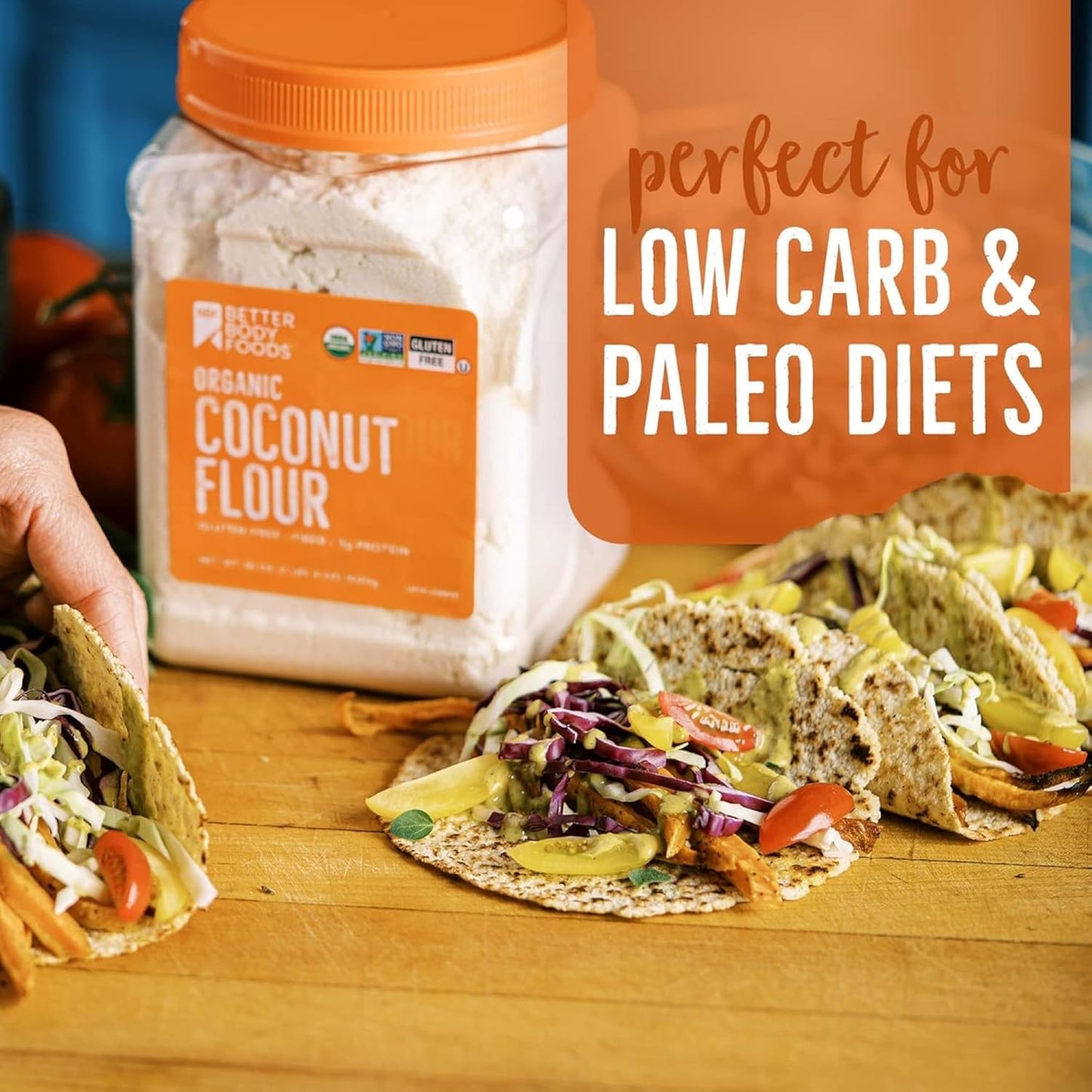 BetterBody Foods Organic Coconut Flour for Clean-Label Pantries and Simple Ingredient Baking