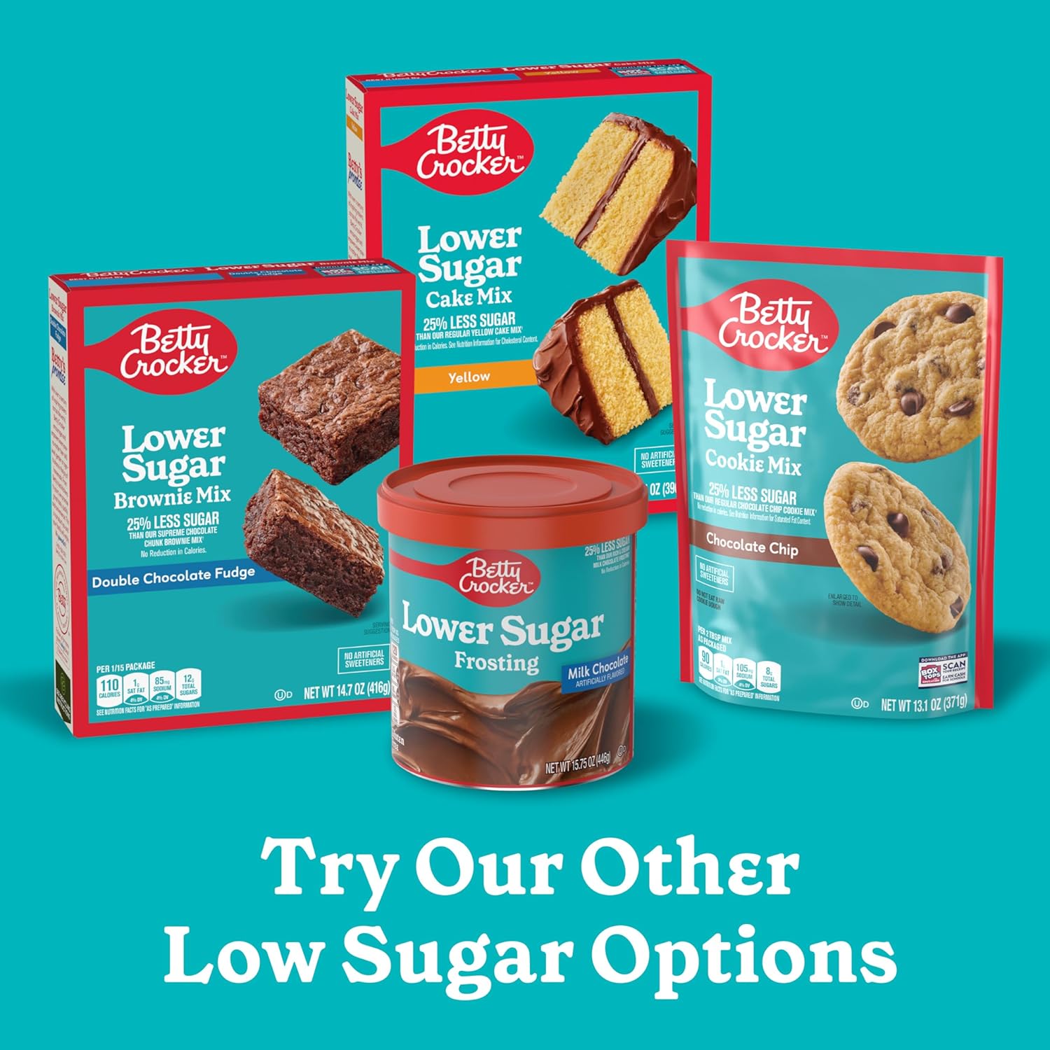Betty Crocker Reduced Sugar Milk Chocolate Frosting – Smart Indulgence for Health-Conscious Home Bakers, 15.75 oz Resealable Tub