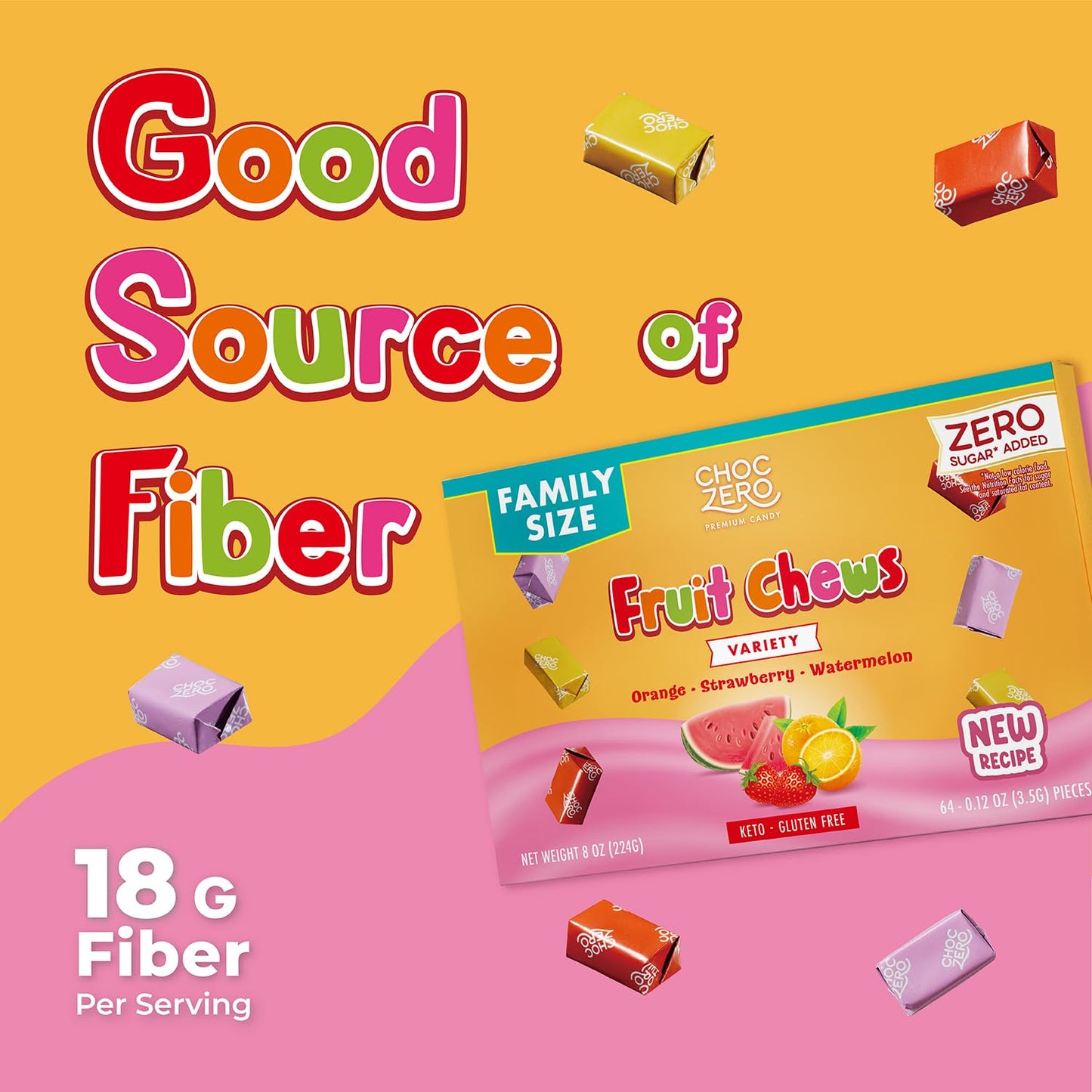 ChocZero_Fruit_Chews,_New_&_Improved_Recipe,_Sugar_Free_Keto_Taffy_Candy,_Orange,_Strawberry,_Watermelon_Flavors,_8_oz