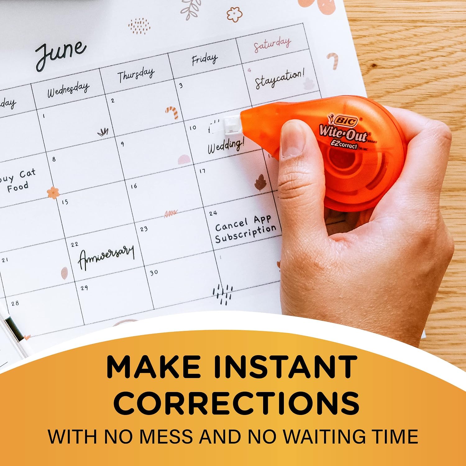 BIC Wite-Out EZ Correct Correction Tape – Practical Teacher Appreciation Gift for Classroom Educators