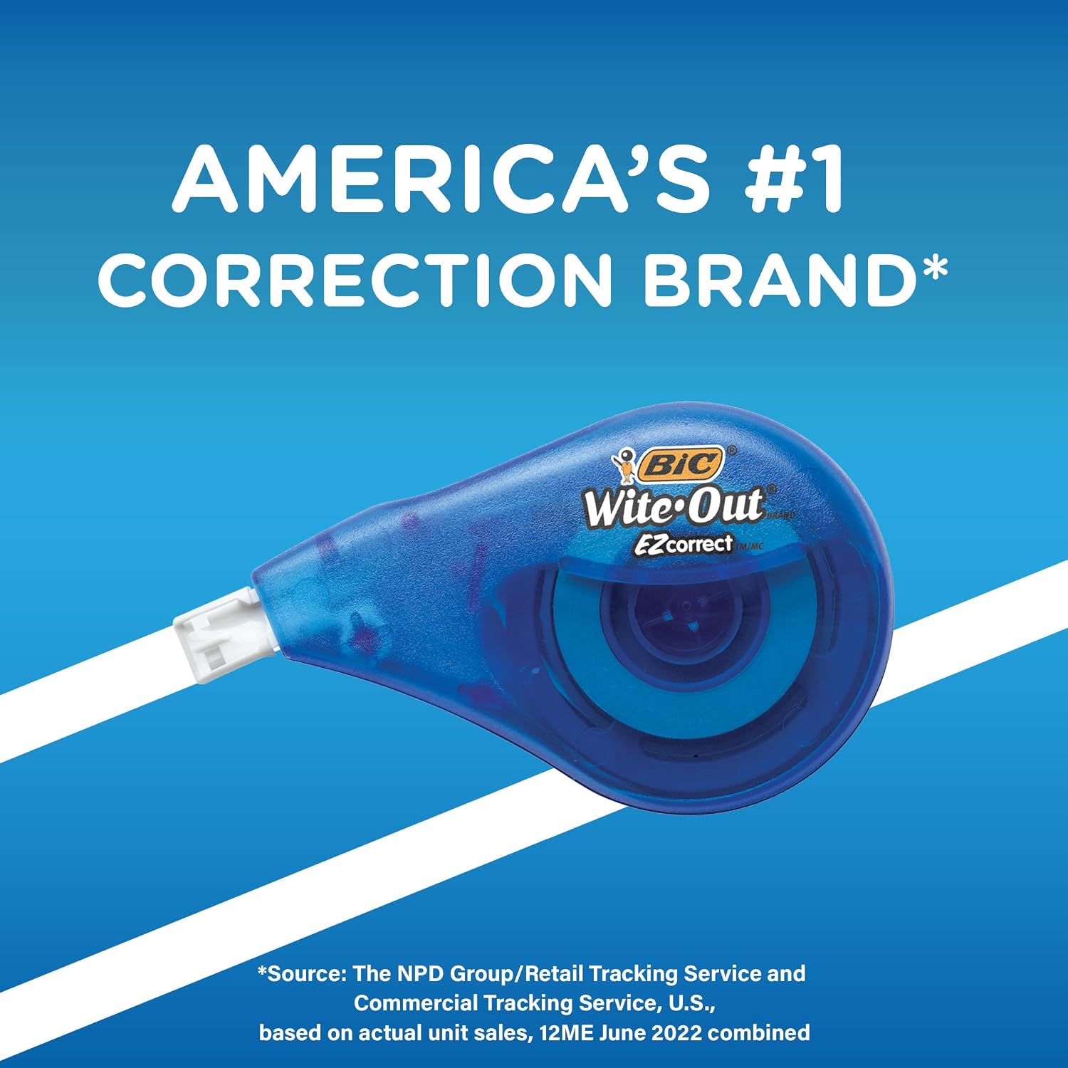 BIC Wite-Out EZ Correct Correction Tape – Practical Teacher Appreciation Gift for Classroom Educators