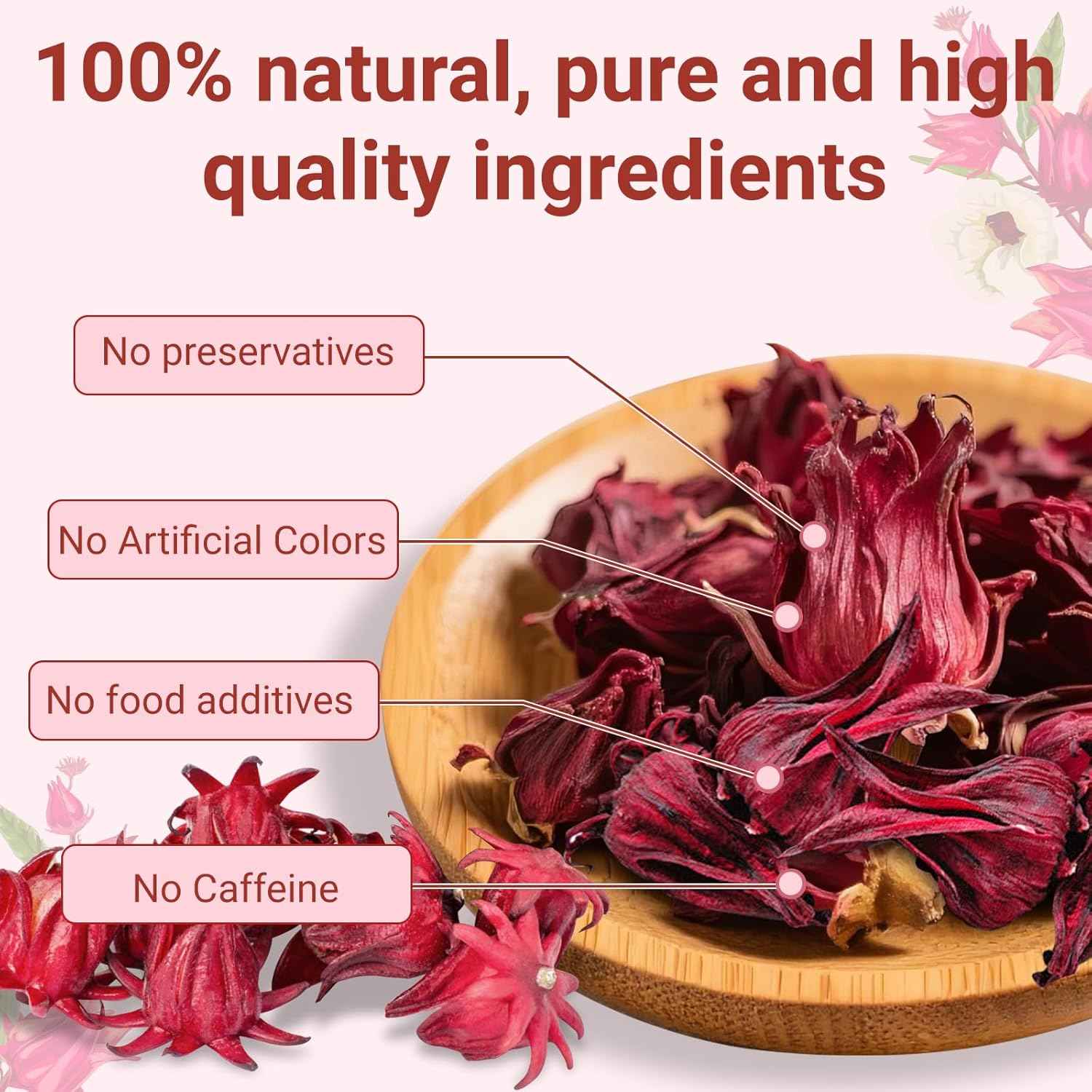 Hibiscus Tea Bags – Camping Morning Brew for Outdoor Dining, Lightweight Herbal Tea Sachets