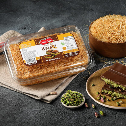 BISVUA Premium Roasted Kataifi 200g – Artisan Giftable Shredded Phyllo for Pastry Lovers & Home Dessert Makers