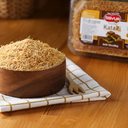 BISVUA Premium Roasted Kataifi 200g – Artisan Giftable Shredded Phyllo for Pastry Lovers & Home Dessert Makers
