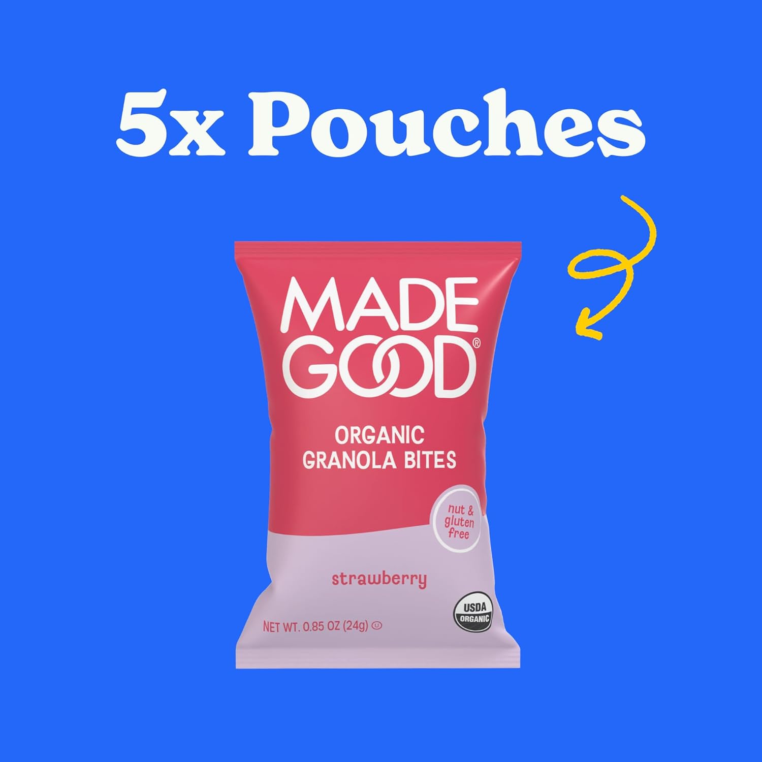bite-size granola mini format made with ethically sourced oats